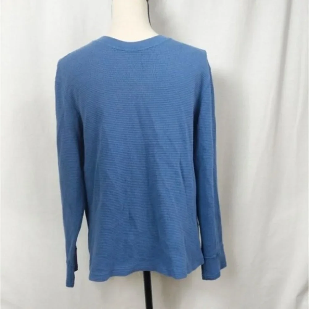 J. Crew Blue Crewneck Cotton Sweater Men's L